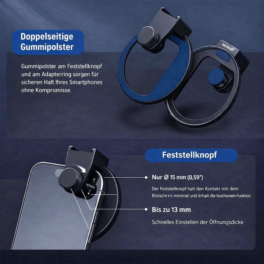 67 mm Filteradapter für Smartphone – Professionelles mobiles Filmen & Fotografieren - XELONI