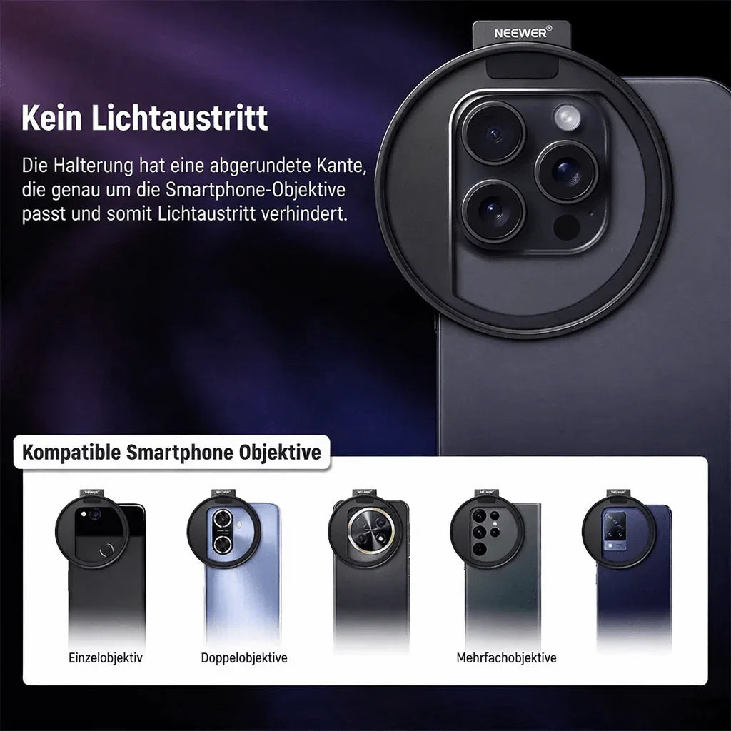 67 mm Filteradapter für Smartphone – Professionelles mobiles Filmen & Fotografieren - XELONI