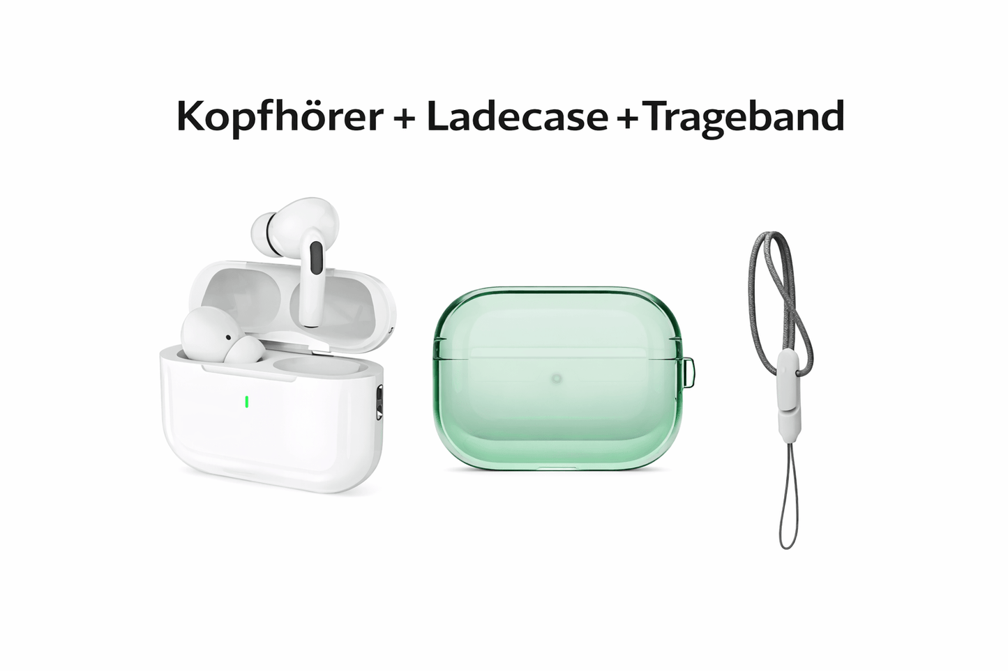 🔊 Bluetooth In - Ear Kopfhörer mit Ladecase & Trageband - XELONI