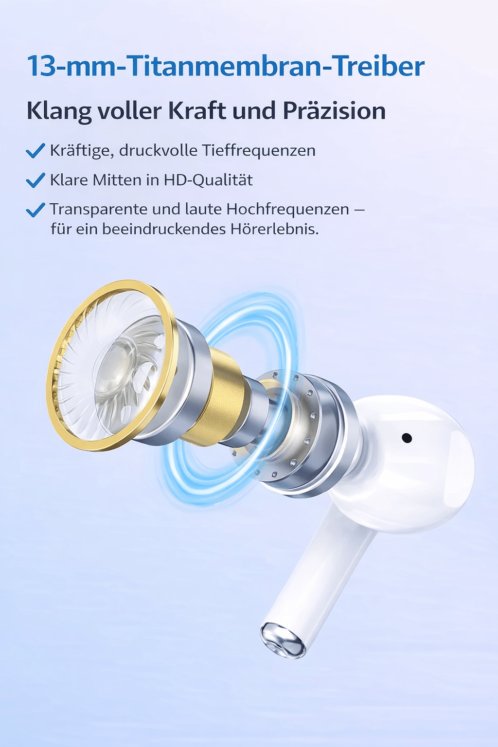 🔊 Bluetooth In - Ear Kopfhörer mit Ladecase & Trageband - XELONI