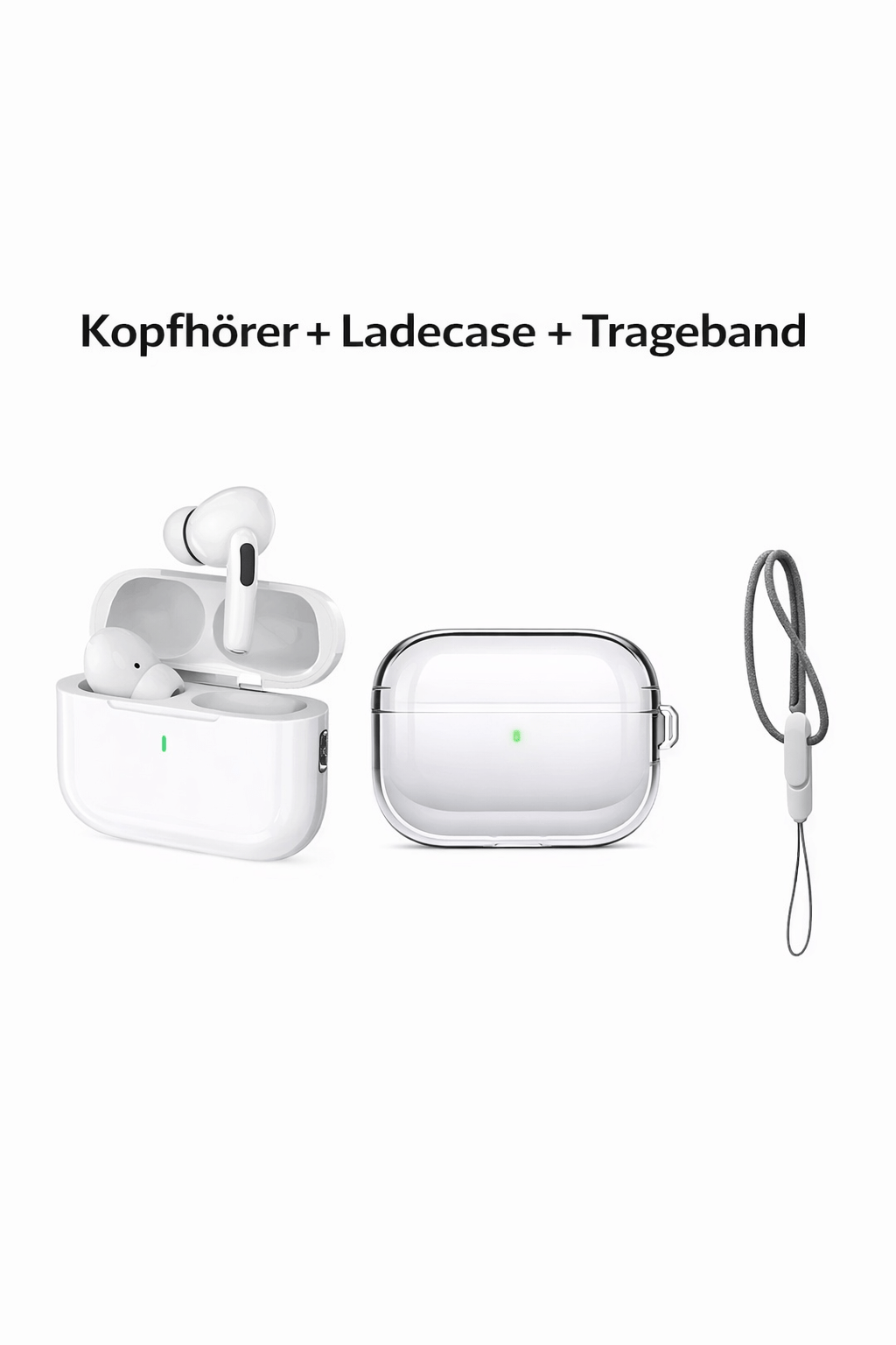 🔊 Bluetooth In - Ear Kopfhörer mit Ladecase & Trageband - XELONI