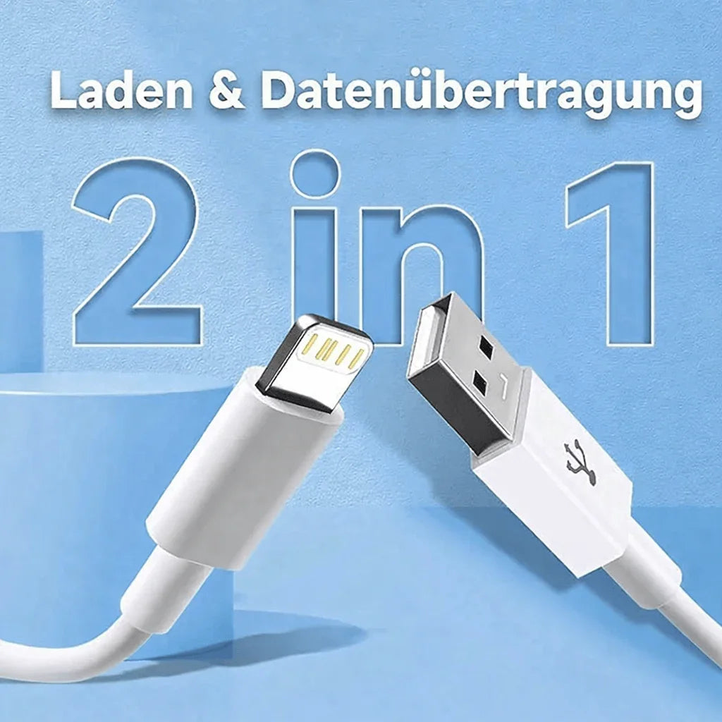 GeydrQ USB - A auf Lightning Schnellladekabel - XELONI