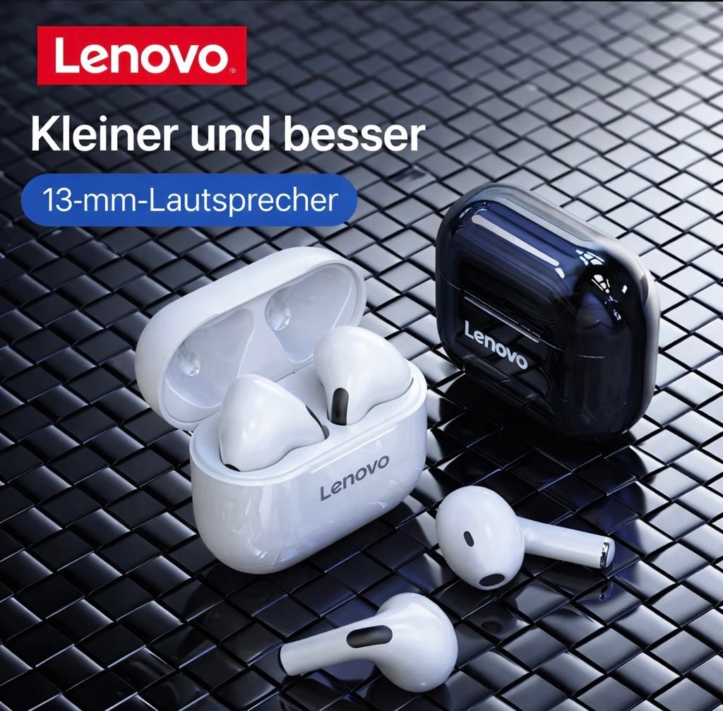 Lenovo LP40 In - Ear Bluetooth Kopfhörer – Kabellos, Starker Bass, Niedrige Latenz - XELONI