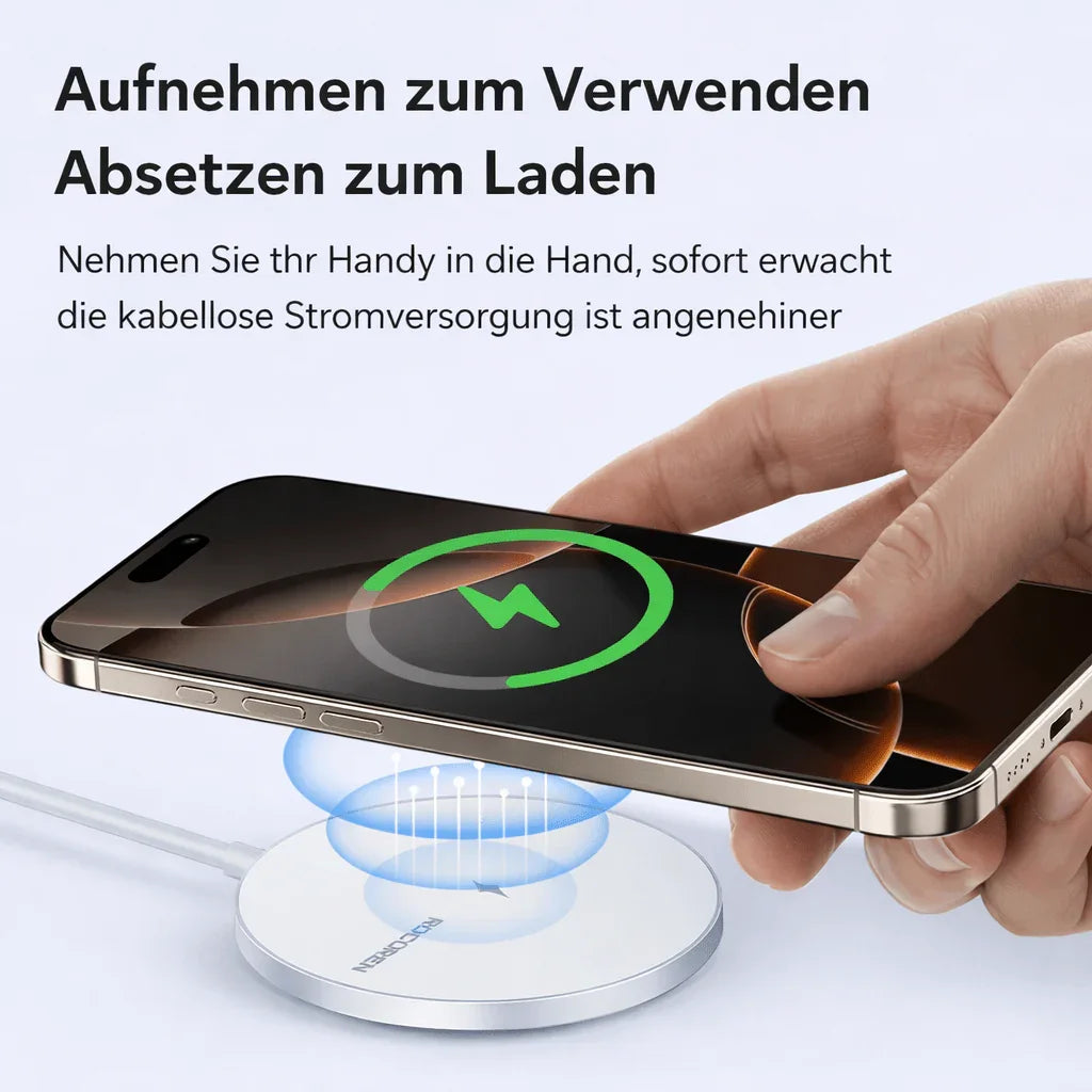 Magnetisches Wireless Ladepad 15W – Qi Schnellladen für iPhone - XELONI