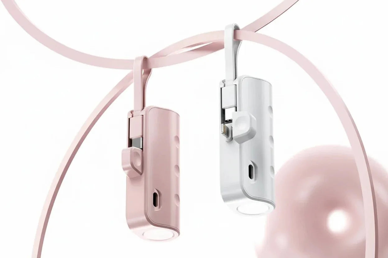 Powerbank 30000 mAh mit integriertem Kabel & Digitalanzeige - XELONI