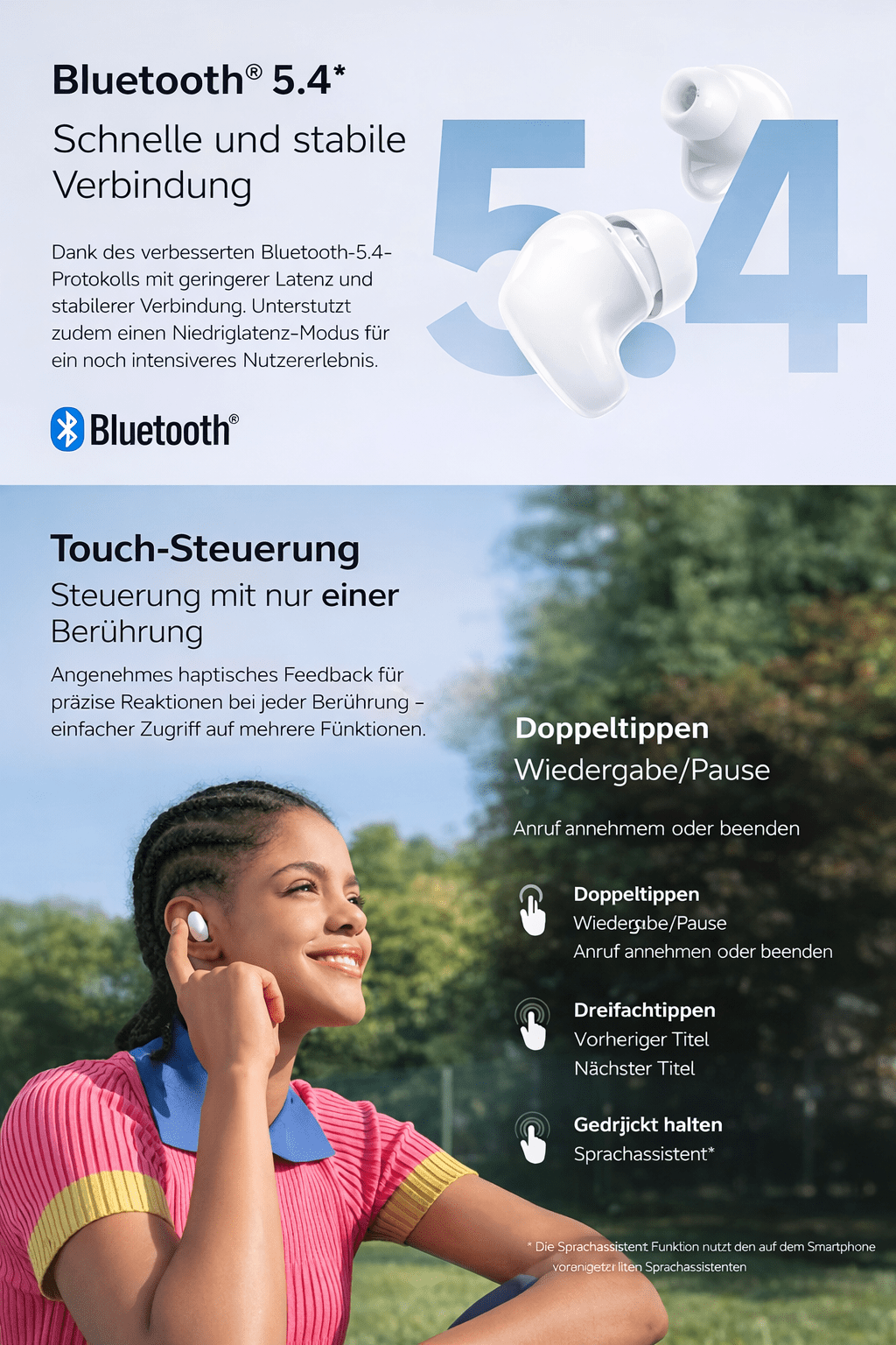 🔊 Redmi Buds 6 Play – Kabellose Bluetooth Kopfhörer - XELONI