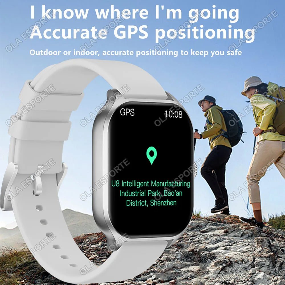 Smartwatch mit 2,01 Zoll Display, Anruffunktion & Gesundheitsüberwachung - XELONI