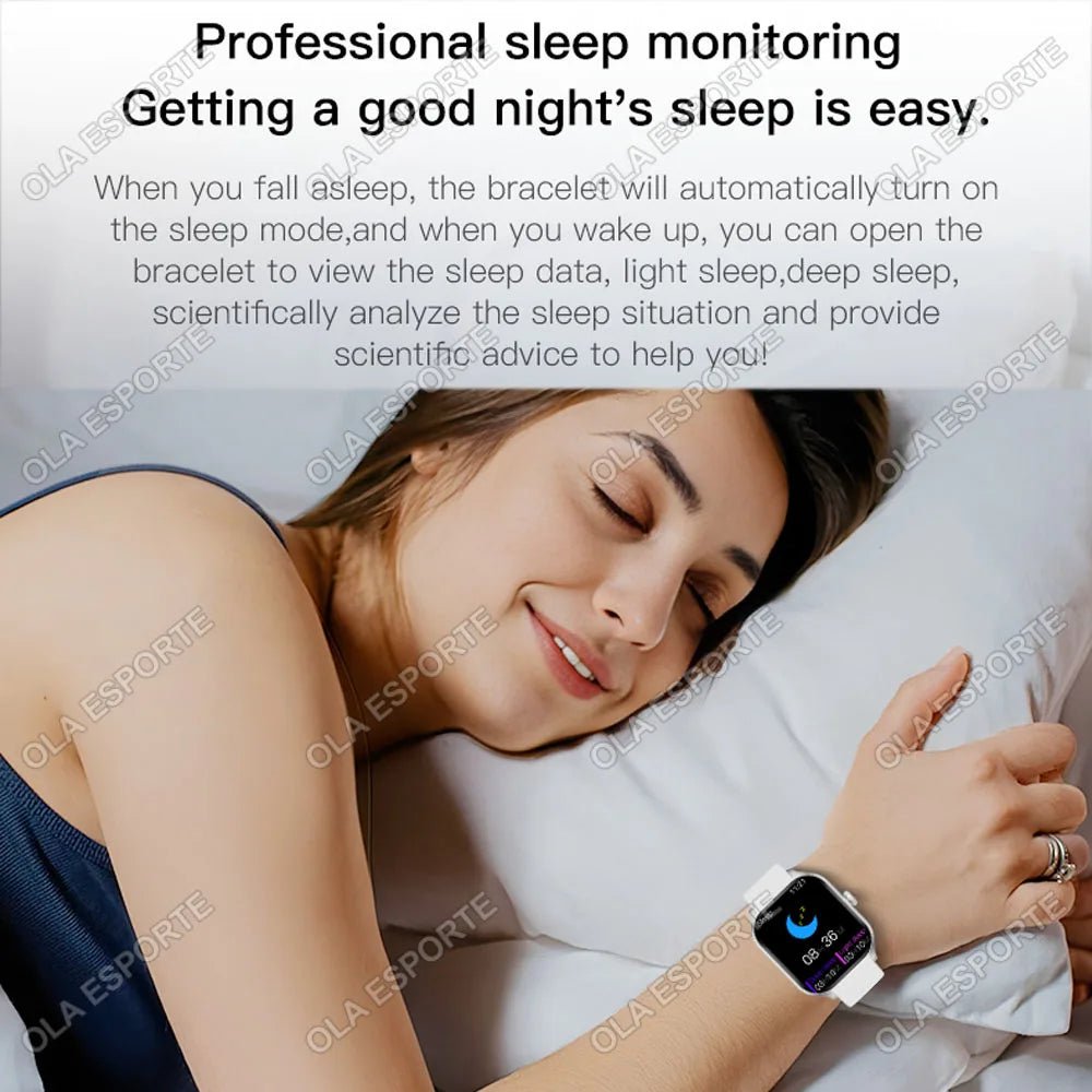 Smartwatch mit 2,01 Zoll Display, Anruffunktion & Gesundheitsüberwachung - XELONI