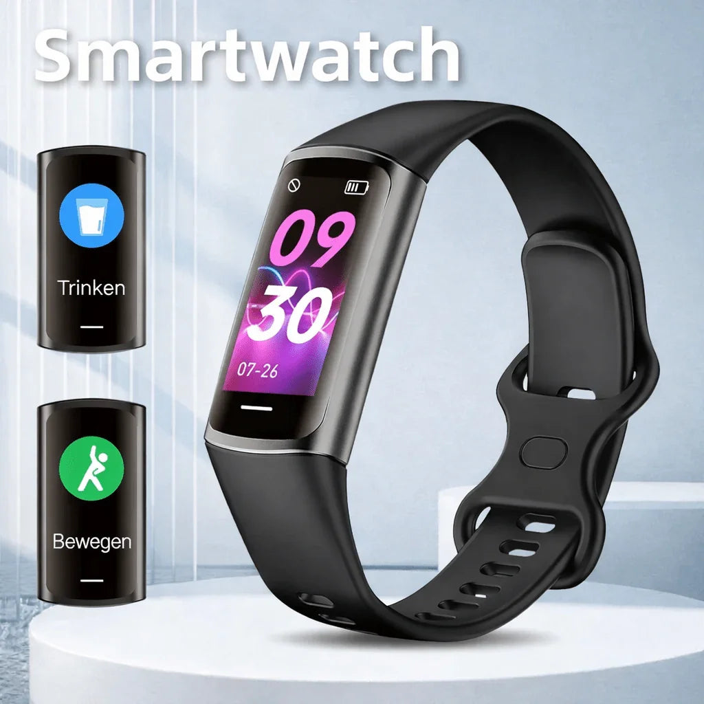 Smartwatch Sport – Bluetooth Anrufe, Gesundheitsmonitor & Multi - Zifferblatt | Für Android & iOS - XELONI