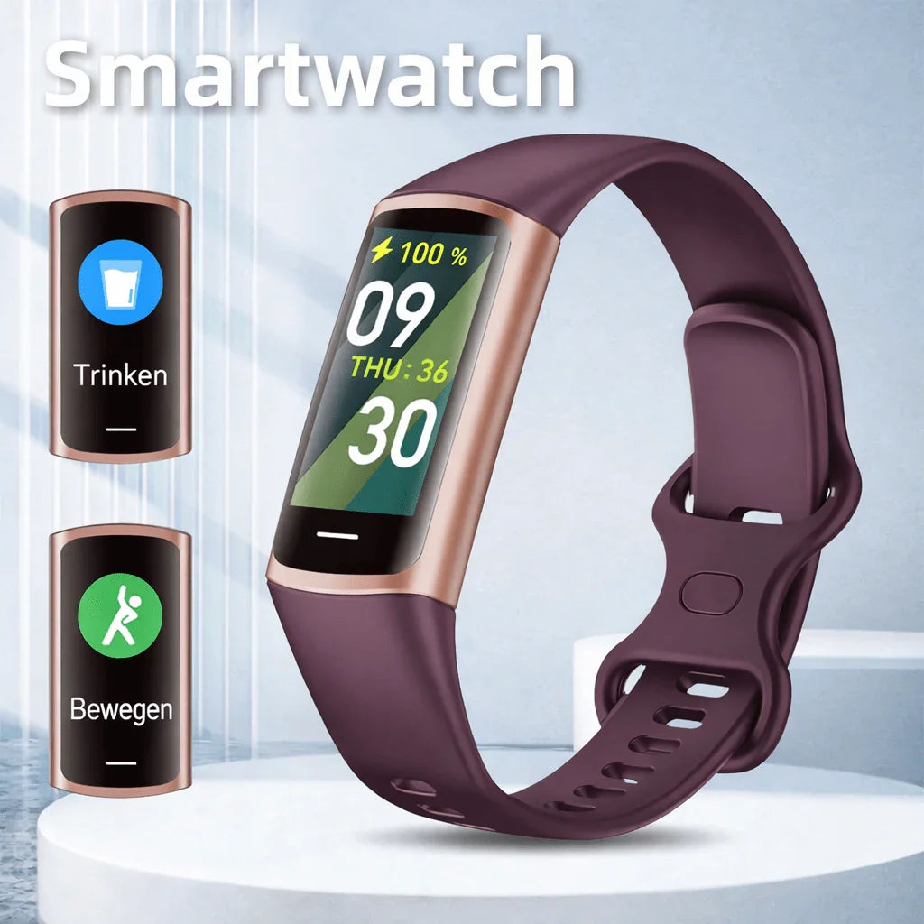 Smartwatch Sport – Bluetooth Anrufe, Gesundheitsmonitor & Multi - Zifferblatt | Für Android & iOS - XELONI