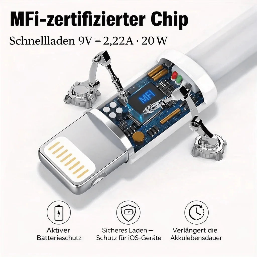 USB - C auf Lightning Kabel – Zuverlässiges Laden &amp; Synchronisieren - XELONI